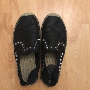 ASH leather espadrilles slip on shoes size 7/37
